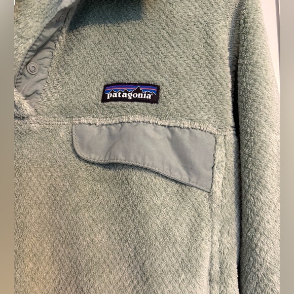 Patagonia Women's size small Re-roll snap T pullover in arctic mint - Picture 6 of 6